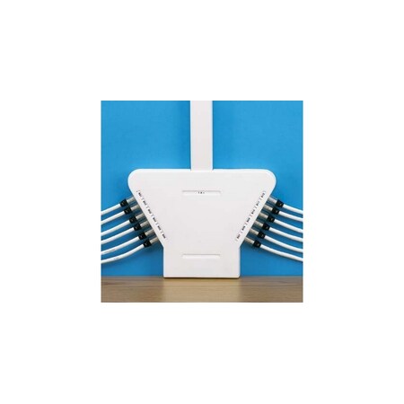 Panduit Electrical Surface Mount Box, 12, Port, Multimedia, Ultimate, Id, Blck UICBXA12BL-A